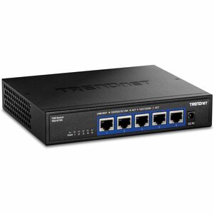 TRENDnet 5-Port 10G Switch, 5 x 10G RJ-45 Ports, 100Gbps Switching Capacity, Supports 2.5G and 5G-BASE-T Connections, Lifetime Protection, Black, TEG-S750 - PEGASUSS 