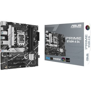 Asus Prime B760M-A D4 Desktop Motherboard - Intel B760 Chipset - Socket LGA-1700 - Micro ATX - PEGASUSS 
