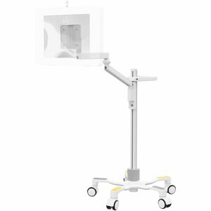 CTA Digital Medical VESA Compatible Articulating Arm Rolling Floor Stand - PEGASUSS 