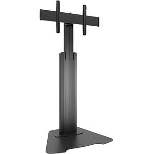 Chief Fusion Large Height-Adjustable Floor Stand Display Mount - For Displays 42-86" - Black