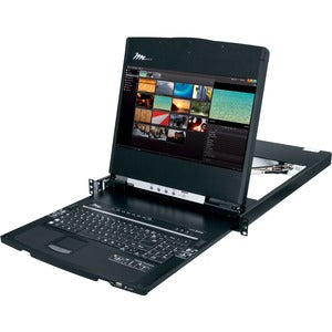 Middle Atlantic LCD Rack Mounted High Definition Console - 17in 1080P Widescreen Display - PEGASUSS 