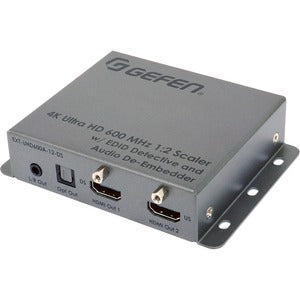 Gefen 4K Ultra HD 600 MHz 1:2 Scaler w/ EDID Detective and Audio De-Embedder - PEGASUSS 