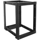 Claytek 15U 1100mm Adjustable Open Frame Server Rack with 1U Heavy Duty Shelf - PEGASUSS 