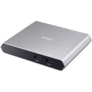 Aten 2-Port USB-C Gen 1 Dock KVM Switch with Power Pass-through - PEGASUSS 
