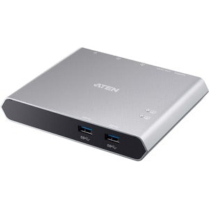 Aten 2-Port USB-C Gen 1 Dock KVM Switch with Power Pass-through - PEGASUSS 