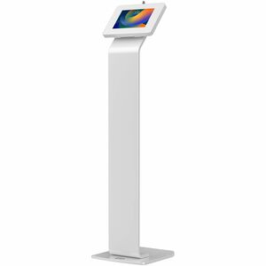 CTA Digital Premium Small Locking Floor Stand Kiosk (White) - PEGASUSS 