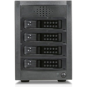 RAIDage JAGE5BT4HDBK-DE Drive Enclosure 12Gb/s SAS, SATA/600 - Mini-SAS HD Host Interface Tower - Black - PEGASUSS 