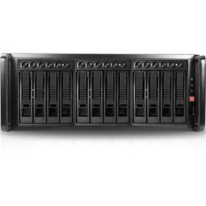 RAIDage JAGE412MSBK Drive Enclosure 12Gb/s SAS, SATA/600 - Mini-SAS HD Host Interface - 4U Rack-mountable - Black - PEGASUSS 