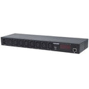 Intellinet 19" Intelligent 8-Port PDU, 19" Rackmountable C13 Intelligent Power Distribution Unit; Monitors Power, Temperature and Humidity (WITH TBC 2 PIN EURO POWER CORD) - PEGASUSS 