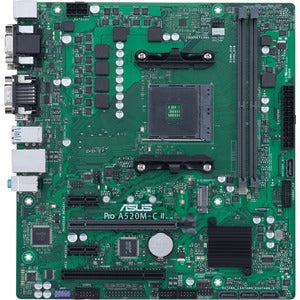 Asus A520M-C II/CSM Desktop Motherboard - AMD A520 Chipset - Socket AM4 - Micro ATX - PEGASUSS 