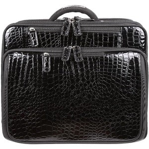 Francine Collection Croco Carrying Case (Roller) for 17" Notebook, Travel Essential - PEGASUSS 