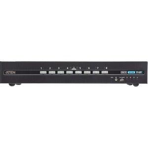 Aten 8-port Usb Dvi Dual Display Pp4.0 Secure Kvm W/ Cac Support
