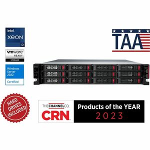 BUFFALO TeraStation 12-Bay 71210 96TB (12x8TB) High-Performance Rackmount NAS Hard Drives Included - PEGASUSS 