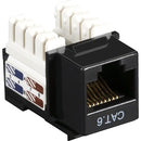 Black Box CAT6 Value Line Keystone Jack, Black, 25-Pack - PEGASUSS 