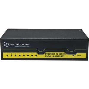 Brainboxes 8 Port RS422/485 Ethernet to Serial Adapter - PEGASUSS 
