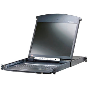 ATEN 16-Port 19in. Dual Rail CAT5 LCD KVM Over the Net-TAA Compliant - PEGASUSS 