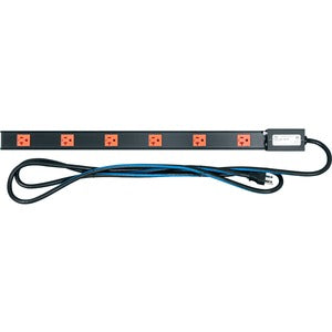 Middle Atlantic Power Strip with Basic Surge Protection - 6 Outlet, 15A - PEGASUSS 