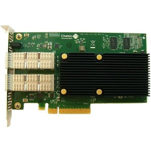 Chelsio 2-port 10/40GbE Half Size Uwire, Enhanced TOE & iSCSI, PCI-E x8 Gen 3, QSFP connector - PEGASUSS 