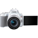 Canon EOS Rebel SL3 24.1 Megapixel Digital SLR Camera with Lens - 0.71" - 2.17" - White - PEGASUSS 