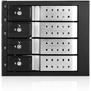 iStarUSA BPN-DE340HD Drive Enclosure for 5.25" - Serial ATA/600 Host Interface Internal - Black, Silver - PEGASUSS 