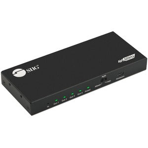 SIIG 4 Port HDMI 2.0 4K 60Hz HDR Splitter with EDID and Downscaling Feature - PEGASUSS 
