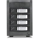RAIDage JAGE5BT4HDSL-DE Drive Enclosure 12Gb/s SAS, SATA/600 - Mini-SAS HD Host Interface Tower - Black, Silver - PEGASUSS 