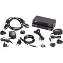 Black Box KVM Extender Fiber - SH DVI-D USB 2.0 Serial Audio Local Video - PEGASUSS 