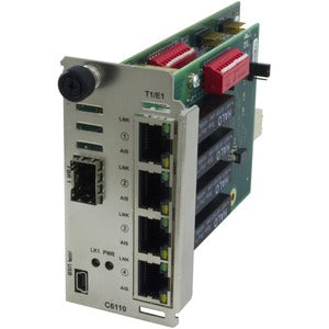 Transition Networks ION T1/E1/J1 Network Interface Device Module 4 x T1/E1/J1 over Fiber - PEGASUSS 