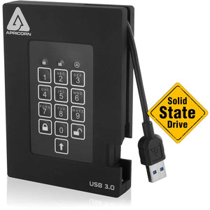 Apricorn Aegis Padlock A25-3PL256-S512F 512 GB Rugged Solid State Drive - External - PEGASUSS 