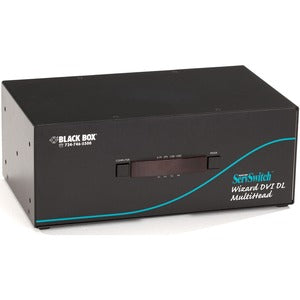 Black Box ServSwitch Wizard Dual-Link DVI Tri-Head with USB True Emulation - PEGASUSS 