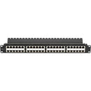 Black Box CAT6 Patch Panel - Feed-Through, High-Density, 1U, Shielded, 48-Port - PEGASUSS 