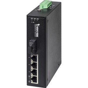 Vivotek Industrial 4xFE PoE + 1xFE SC Single-Mode 30KM Switch - PEGASUSS 
