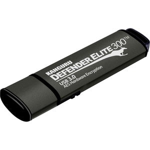 Kanguru Defender Elite300&trade; FIPS 140-2 Certified, AES XTS 256-Bit Hardware Encrypted USB 3 Secure Flash Drive with Physical Write Protect Switch, 128G - PEGASUSS 