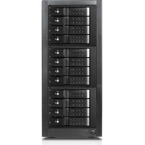 RAIDage JAGE9BT12HDBK-DE Drive Enclosure 12Gb/s SAS, SATA/600 - Mini-SAS HD Host Interface Tower - Black - PEGASUSS 
