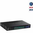 TRENDnet 10-Port Multi-Gig Web Smart PoE+ Switch, 8 x 2.5GBASE-T PoE+ Ports, 2 x 10G SFP+ Slots, Metal Housing, Managed Network Ethernet Switch, Lifetime Protection, Black, TPE-3102WS - PEGASUSS 