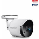 TRENDnet Indoor Outdoor 5MP H.265 PoE Bullet Network Camera, IP66 Rated Housing, IR Night Vision up to 30m (98 ft.), Security Surveillance Camera, microSD Card Slot (up to 256GB), White, TV-IP1514PI - PEGASUSS 