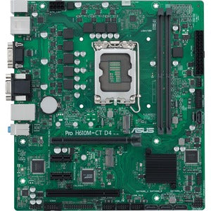 Asus H610M-CT D4-CSM Desktop Motherboard - Intel H610 Chipset - Socket LGA-1700 - Micro ATX - PEGASUSS 