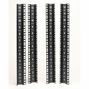 APC by Schneider Electric NetShelter CX Mounting Rail Kit for Server - Black - TAA Compliant - PEGASUSS 