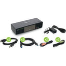 IOGEAR 2-Port 4K DisplayPort KVMP Switch with Dual Video Out and RS-232 - PEGASUSS 