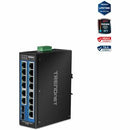 TRENDnet 16-Port Hardened Industrial Unmanaged Gigabit DIN-Rail Switch; TI-G162; 14 x Gigabit Ports; 2 x Gigabit SFP Slots;32Gbps Switching Capacity; IP30 Ethernet Network Switch; Lifetime Protection - PEGASUSS 