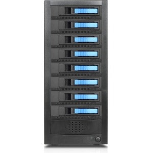 RAIDage JAGE9BT8HDBL-M1 Drive Enclosure 12Gb/s SAS, SATA/600 - Mini-SAS HD Host Interface Tower - Blue, Black - PEGASUSS 