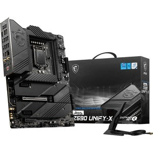MSI MEG Z590 UNIFY-X Gaming Desktop Motherboard - Intel Z590 Chipset - Socket LGA-1200 - Intel Optane Memory Ready - ATX - PEGASUSS 