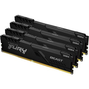 Kingston 32gb 3200mhz Ddr4 Cl16 Dimm (kit Of 4) Fury Beast Black