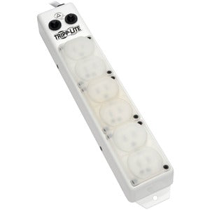 Eaton Tripp Lite Series Safe-IT UL 1363A Medical-Grade Power Strip for Patient Care Vicinities, 6 Hospital-Grade Outlets, Load Monitor, Safety Covers, Antimicrobial, 15 ft. (4.6 m) Cord - PEGASUSS 