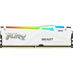 Kingston 32GB (1x32GB) DDR5 6000MT/s CL30 FURY Beast White RGB EXPO - PEGASUSS 
