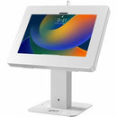 CTA Digital Desk Mount for Tablet, Display, Holder, Monitor, Kiosk - White - Landscape/Portrait - PEGASUSS 