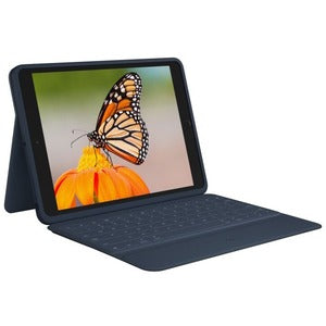 Logitech Rugged Combo 3 Rugged Keyboard/Cover Case (Folio) Apple, Logitech iPad (8th Generation), iPad (7th Generation), iPad (9th Generation) Tablet - Blue - PEGASUSS 