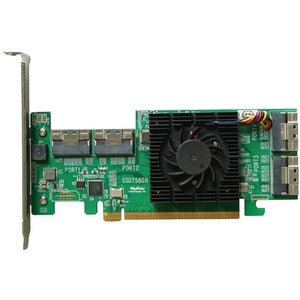 HighPoint SSD7580B PCIe Gen4 U.2 NVMe RAID Controller - PEGASUSS 