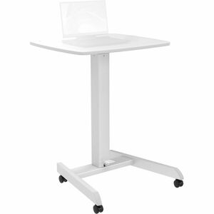 CTA Digital Adjustable Rolling Laptop Desk with Grommet Holes for Mounting - PEGASUSS 
