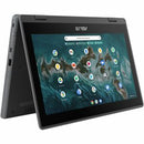 Asus Chromebook Flip CR1 CR1100FKA-GE182T-S 11.6" Touchscreen Rugged Convertible 2 in 1 Chromebook - HD - Intel Celeron N5100 - 8 GB - 32 GB Flash Memory - Dark Gray - PEGASUSS 